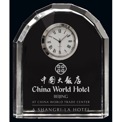 Large Citadel Optic Crystal Clock